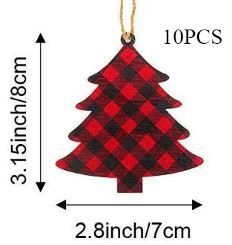 

Деревянные рождественские подвески