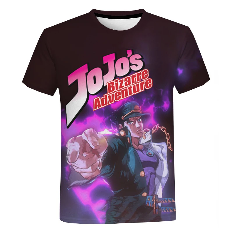 

2023 футболки с японским аниме «невероятные приключения Джоджо», мужские и женские футболки с 3D принтом, повседневные футболки в стиле Харадз...