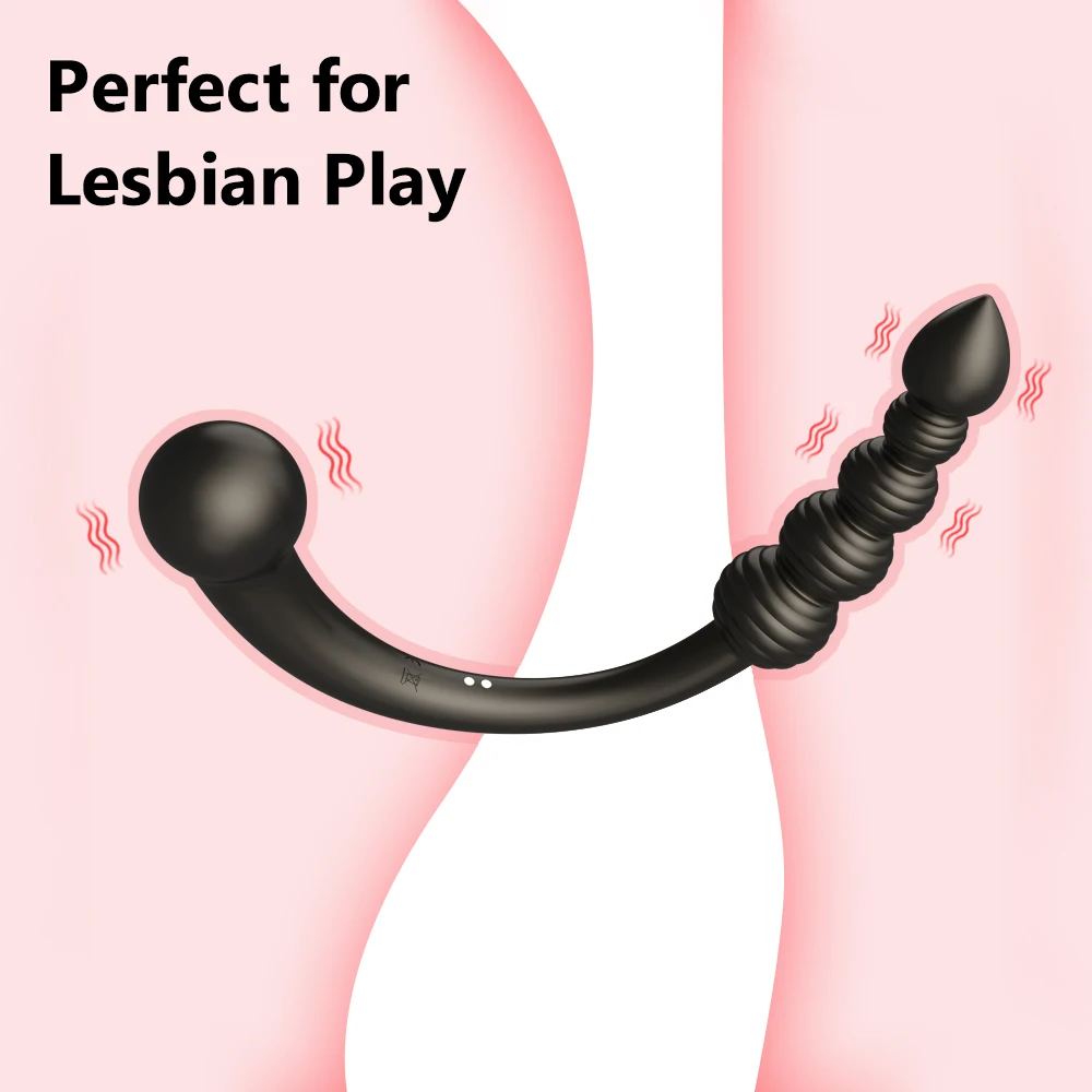 

Strap-on Dildo Vibrators for Couples 10 Speed Vibration Strapon For Lesiban Double-heads Stimulator Sex Toy For Women Adult Anal