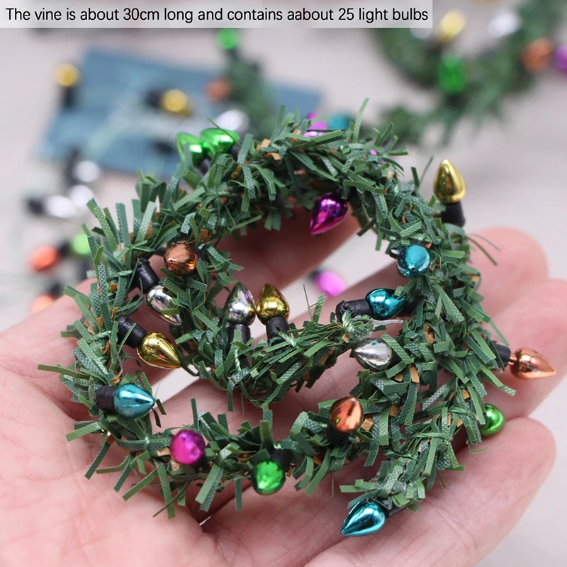 Модель для кукольного домика из ротанга 1/12 искусственная нить Рождественский