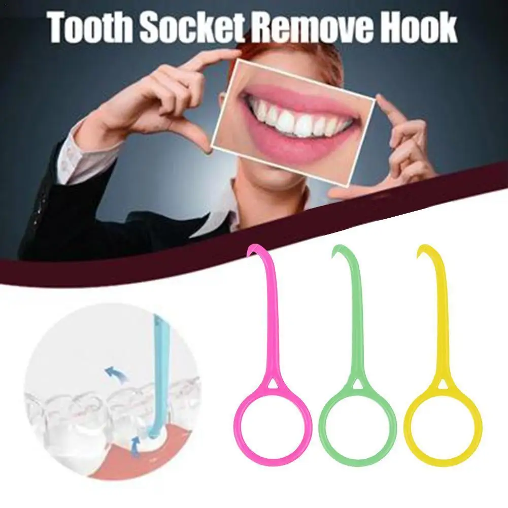 

3PCS Removal Hook Tool Plastic Nice Orthodontic Aligner Remove Invisible Removable Braces Clear Aligner Care