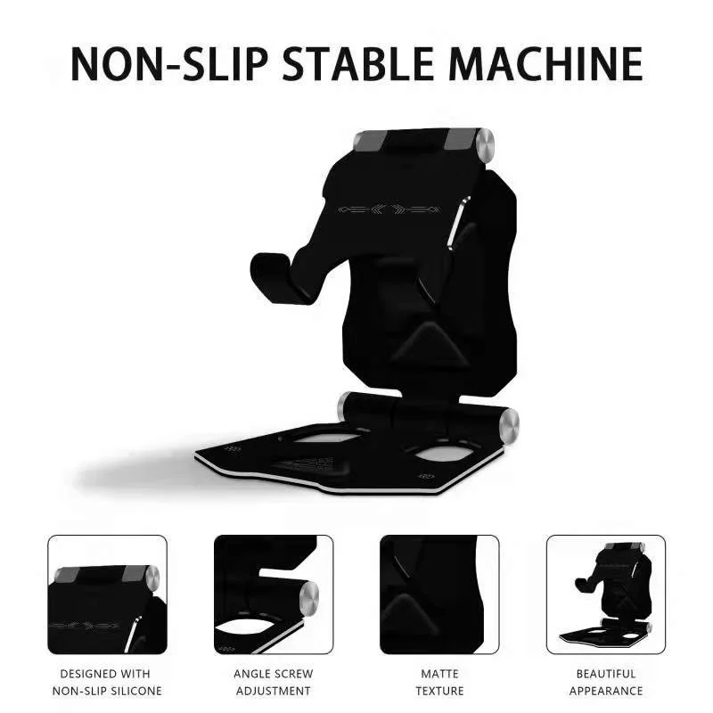 tongdaytech universal desk mobile phone stand aluminium holder foldable mini mount telefon tutucu for iphone tablet smartphone free global shipping