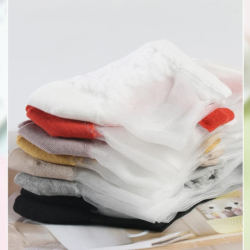 5 Pairs=10pcs Summer Short Women Socks Low Tube Cool Socks Set Cute Print Bottom of foot Fashion New Kawaii Cute Socks