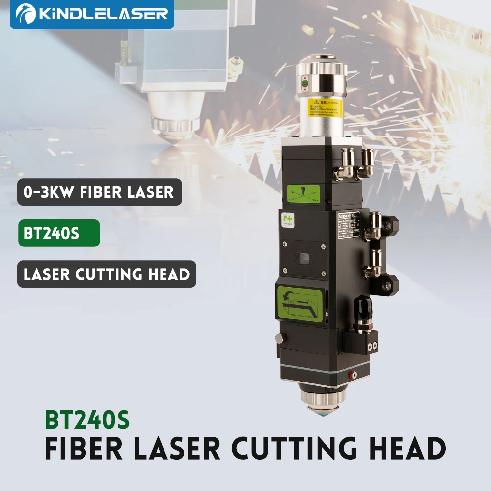 Raytools BT240S 0-3kW Fiber Laser Cutting Head Manual Focus for Raycus IPG Fiber Laser Cutting Machine BT240