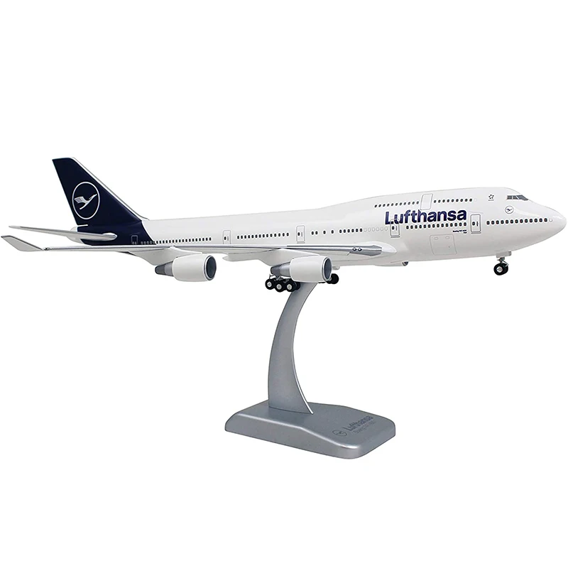 

36 см, масштаб 1:200, Lufthansa 747-400, модель пассажирского самолета B747, коллекционные украшения для взрослых, поклонники, Коллекционные Подарочные игрушки, сувенир