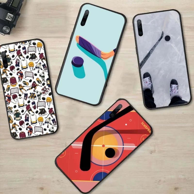 

Чехол для телефона с хоккеем на льду для Huawei P50 P40 P30 Pro Lite P Smart 2021 2019 Magic 3, черный мягкий чехол, чехол