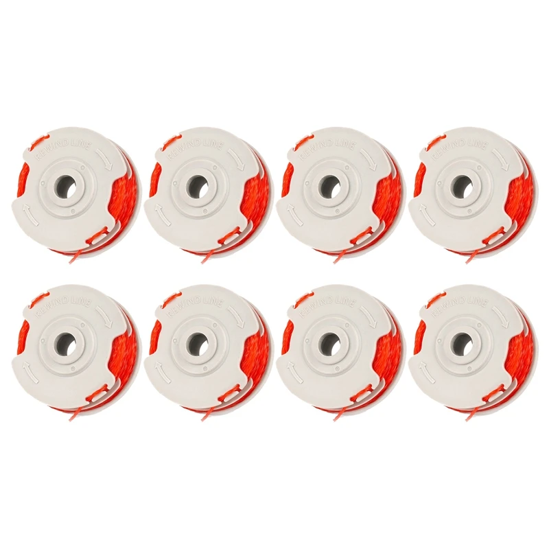 

8Pack Trimmer Strimmer Spool & Line Double Autofeed for Flymo FLY021