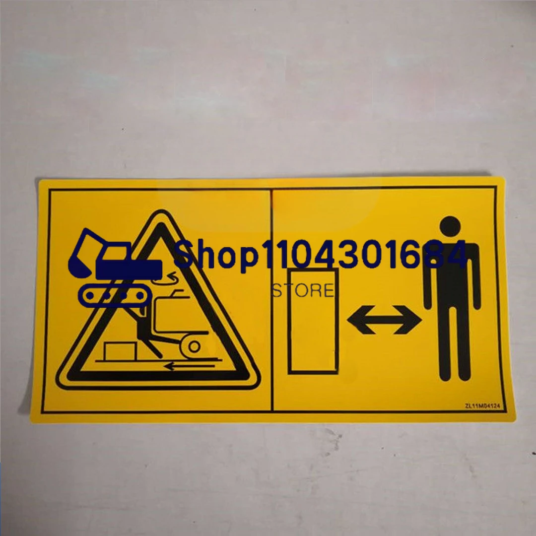 Наклейка на противовес экскаватора для Komatsu Hitachi Kobelco Doosan Kubota маленькая