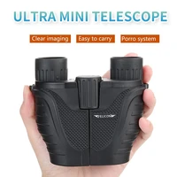 professional binoculars 10x25 bak4 prism high powered binocular portable hunting telescope scope monocular luneta