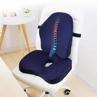 Memory Foam Seat Lumbar Support Cushion Orthopedic Pillow Coccyx Office Chair Cushion Car Seat Pain Relief Massage Pad