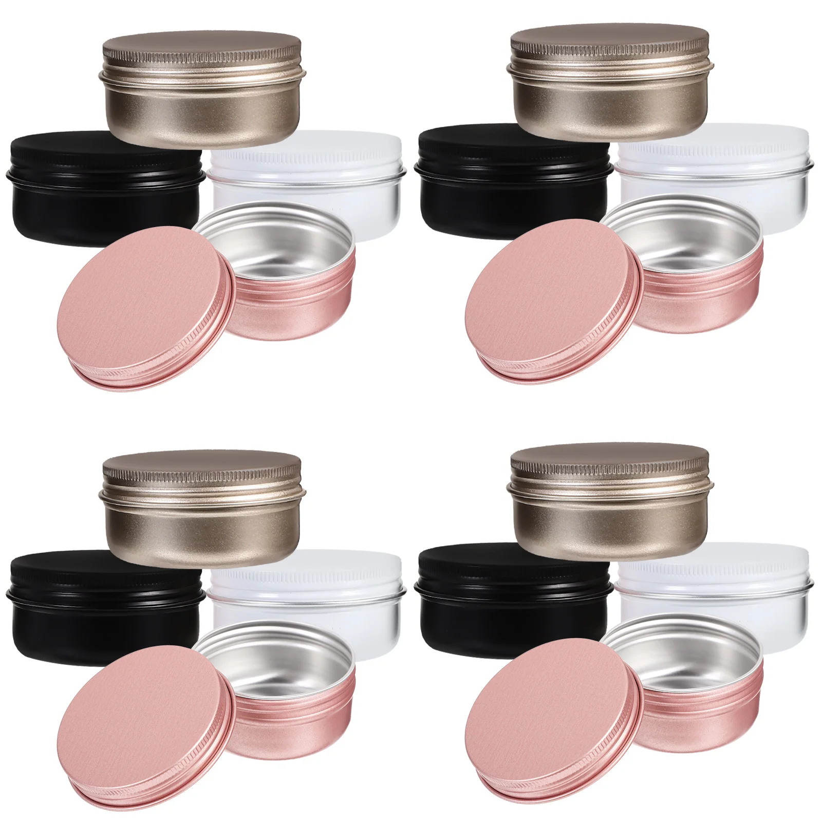 

20pcs Empty Cream Bottles Facial Cream Holder Makeup Cream Jars Handmade Soap Holder