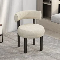 Nordic modern light luxury dining chair home restaurant personality design simple special-shaped backrest makeup lounge chair