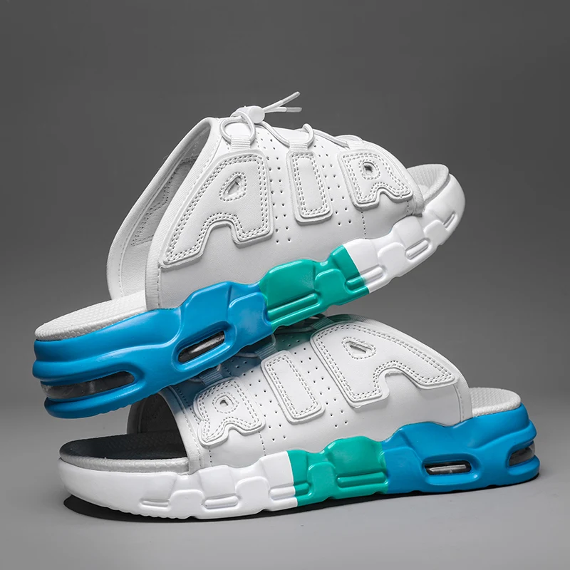 Шлепанцы большого размера летние трендовые мужские спортивные пляжные сандалии