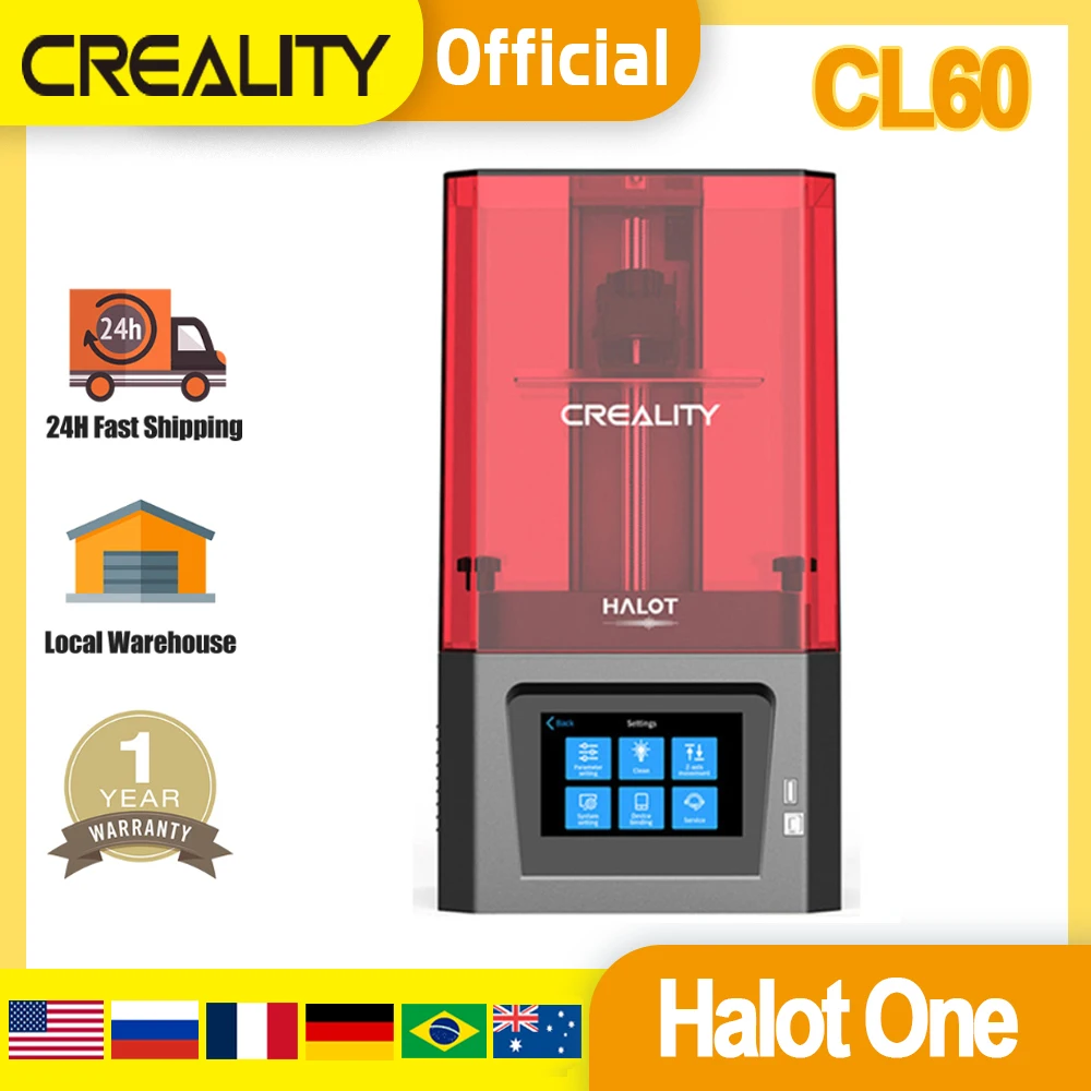 CREALITY-impresora 3D Halot ONE(CL-60)/HALOT-ONE CL79 PLUS, fuente de luz Integral, fotocopiadora LCD de alta precisión
