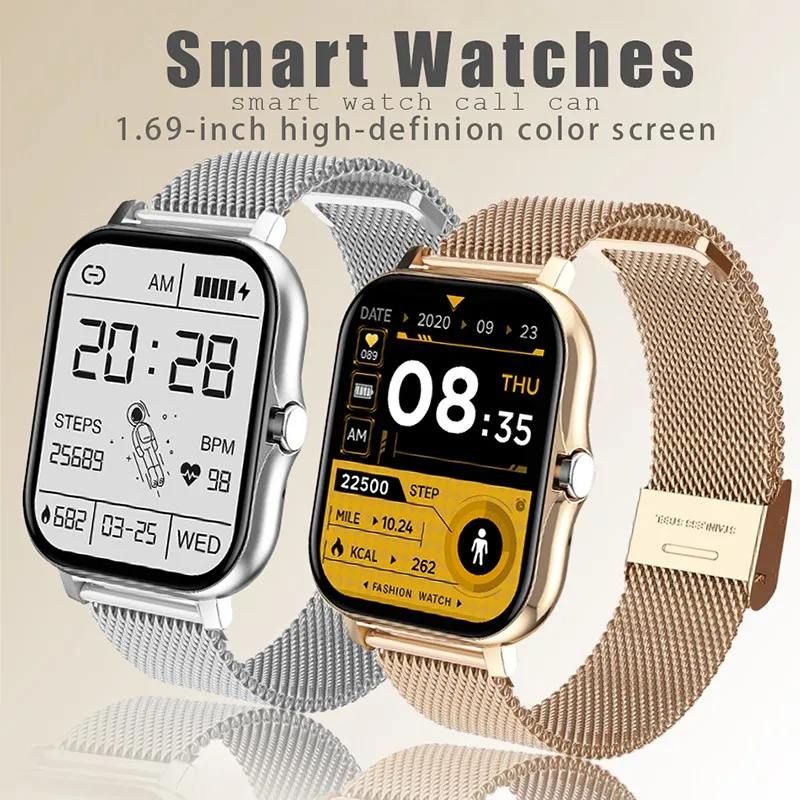 Hot Selling 13 Exquisite Step Heart Rate Monitoring Women's Bluetooth Call Touch Screen Smart Watch Holiday Popular Gift