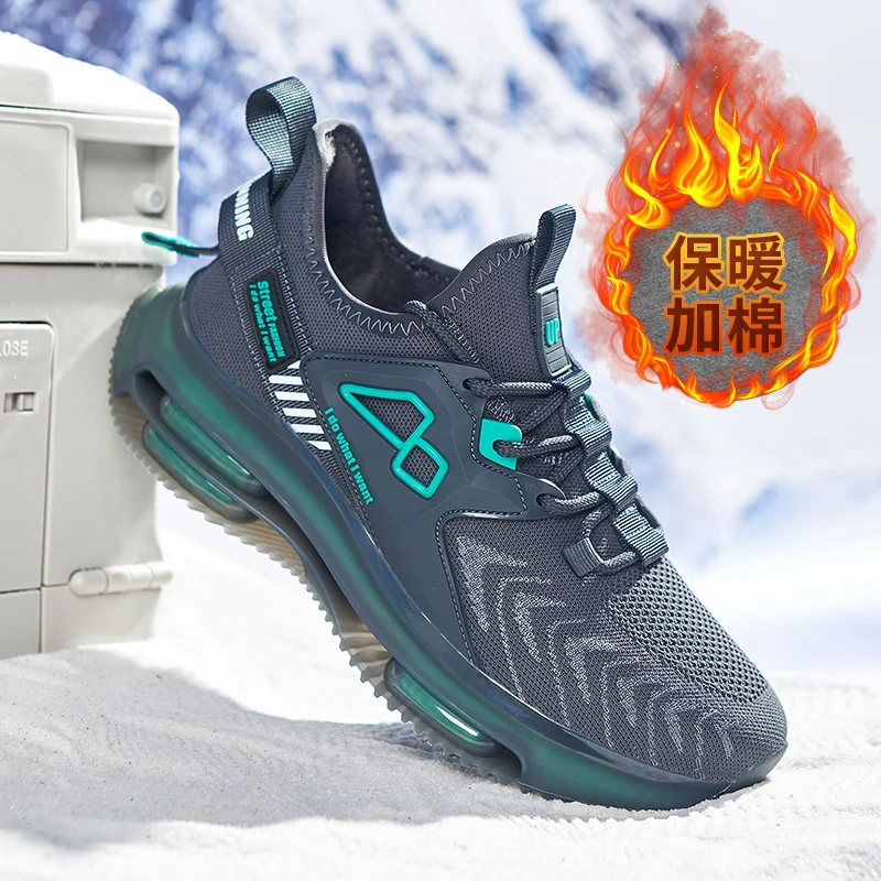 

men boots 2022 New Winter Slippers Warm Men Shoes Waterproof Non-Slip Plush Sneakers Male tenis shoes Boots Men Sneakers Winter