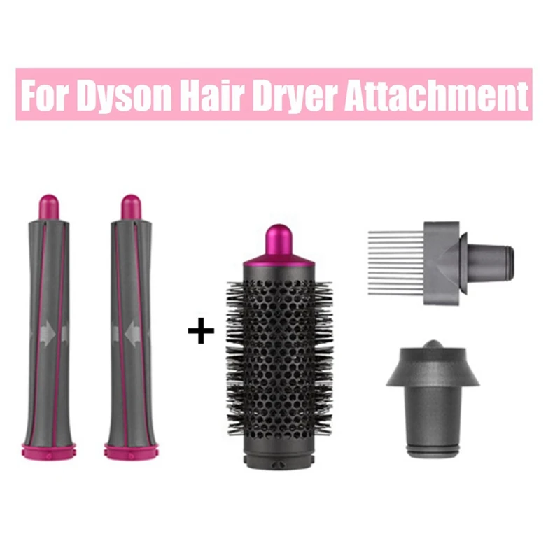 

Цилиндрическая фотогребень, длинные бочки для Dyson, ультразвуковой фен для волос, автоматическая плойка, инструмент для стайлера воздуха