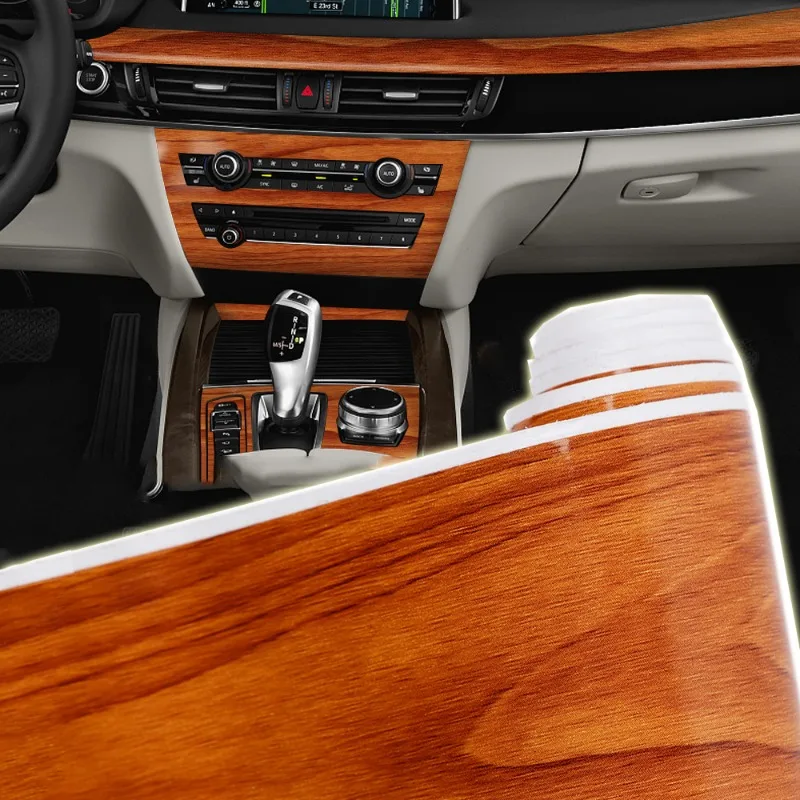 

Car Wood Grain Film Stickers Decals Wrap Film PVC Wood Textured 10x100cm Universal Auto Body Styling Decor Car Interior DIY