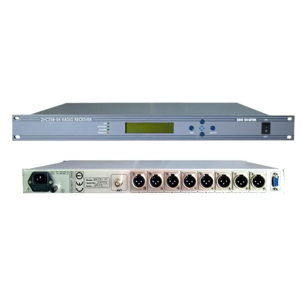 

ZHC358 4Channels FM Radio Demodulator Reciever For Proffessional Radio Station