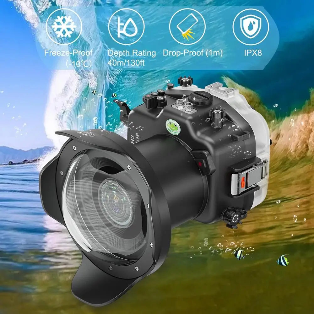 SeaFrogs SF-S-X-H2 с купольным портом WA005A комплект 40 м/130 футов профессиональный