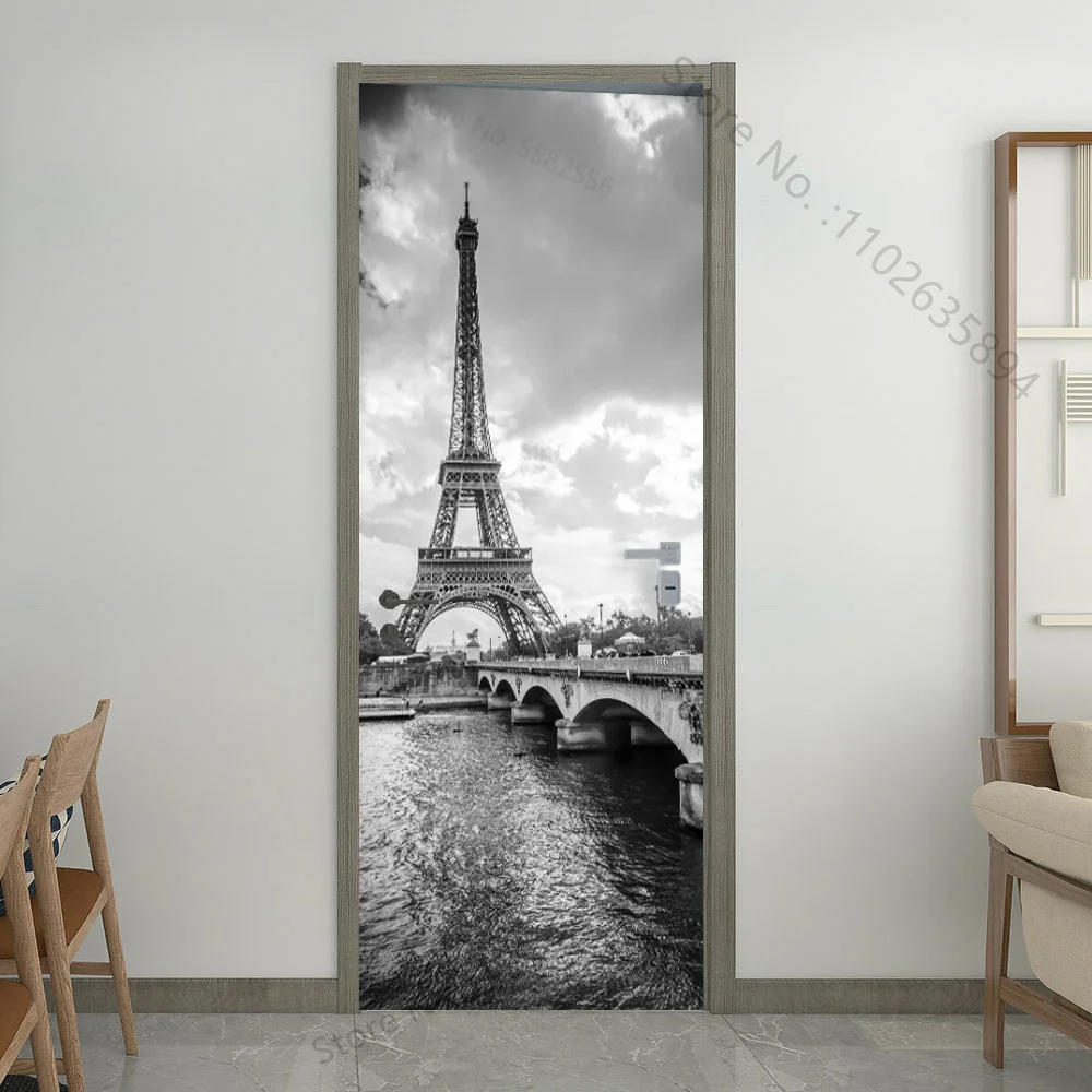 Виниловая дверная наклейка для интерьера