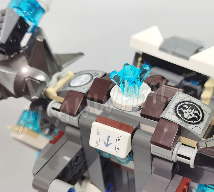 628 шт. Chima Icebite Claw вращающаяся дрель медведи Mech Blaster Bike 10355 строительные блоки