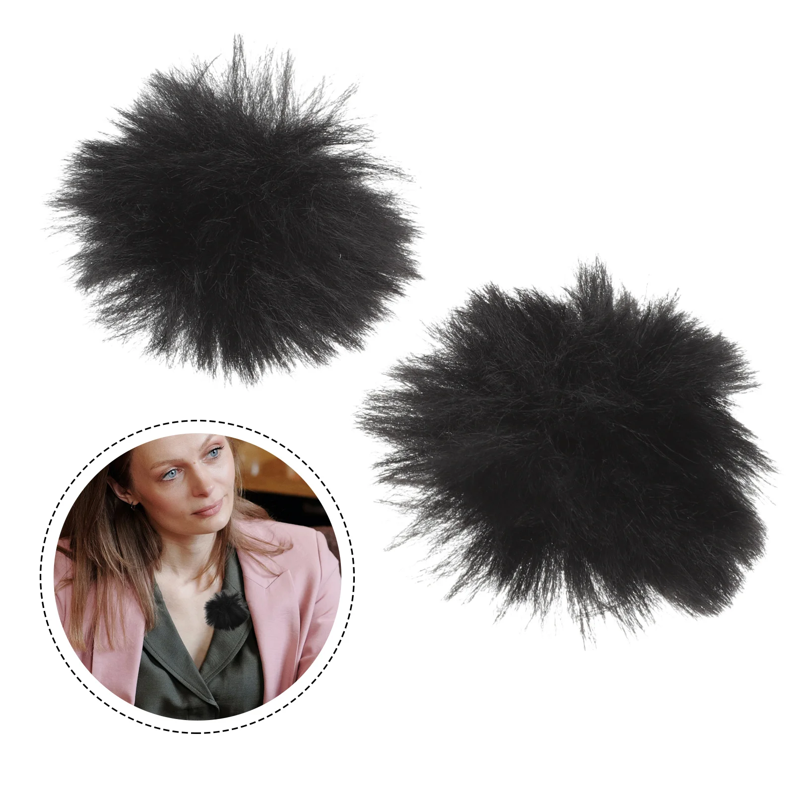 

Microphone Cover Covers Mic Windscreen Shield Isolation Plush Headset Muff Wind Lapelprotectors Accessories Microphonesprotector