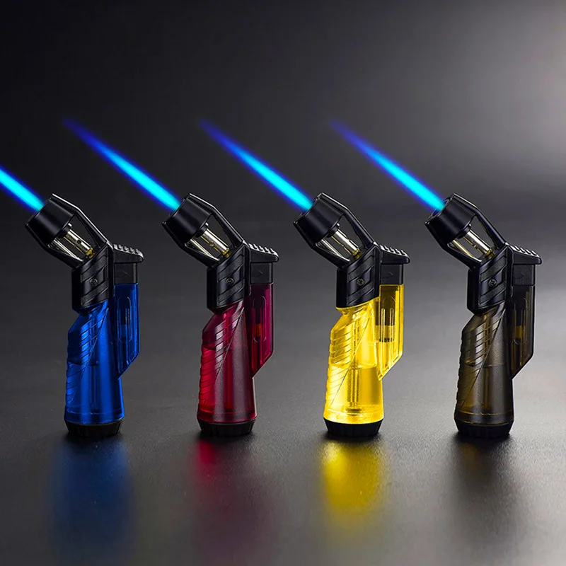 Прозрачная газовая турбо-зажигалка аксессуары для курения ветрозащитные