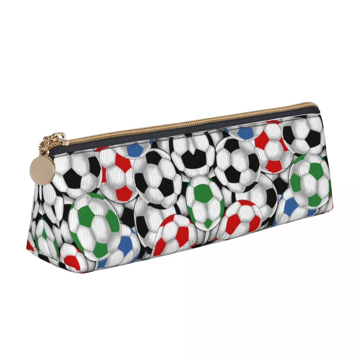 

Cute Soccer Balls Pencil Case Football Sports Big Pencil Pouch Boy Girl Triangle Back To School Pencil Cases Pattern Supplies