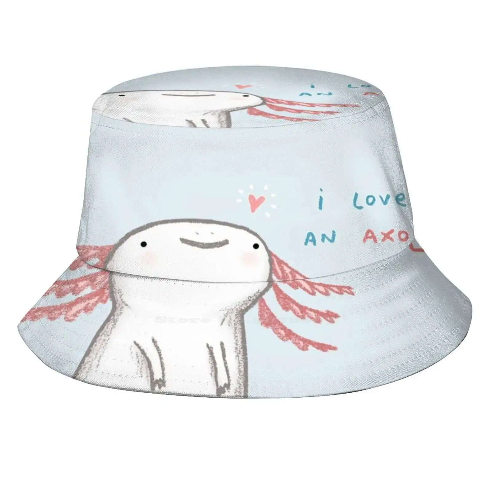 

Панама Lotl с надписью «Love», Пляжная дышащая Солнцезащитная шапка, Axolotl, для влюбленных, на День святого Валентина, для парня, девушки, Gf, мужа, жены