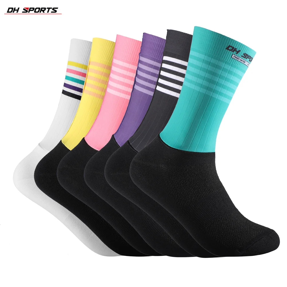 

Велосипедные носки Ice-silk для мужчин, профессиональные Эластичные Спортивные Компрессионные носки для езды на велосипеде, удобные для улучш...