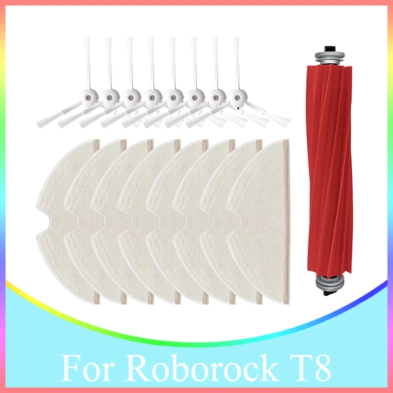 

Main Brush Side Brush Mop Cloth For Roborock T8 Robot Vacuum Cleaner Replacement Accessories