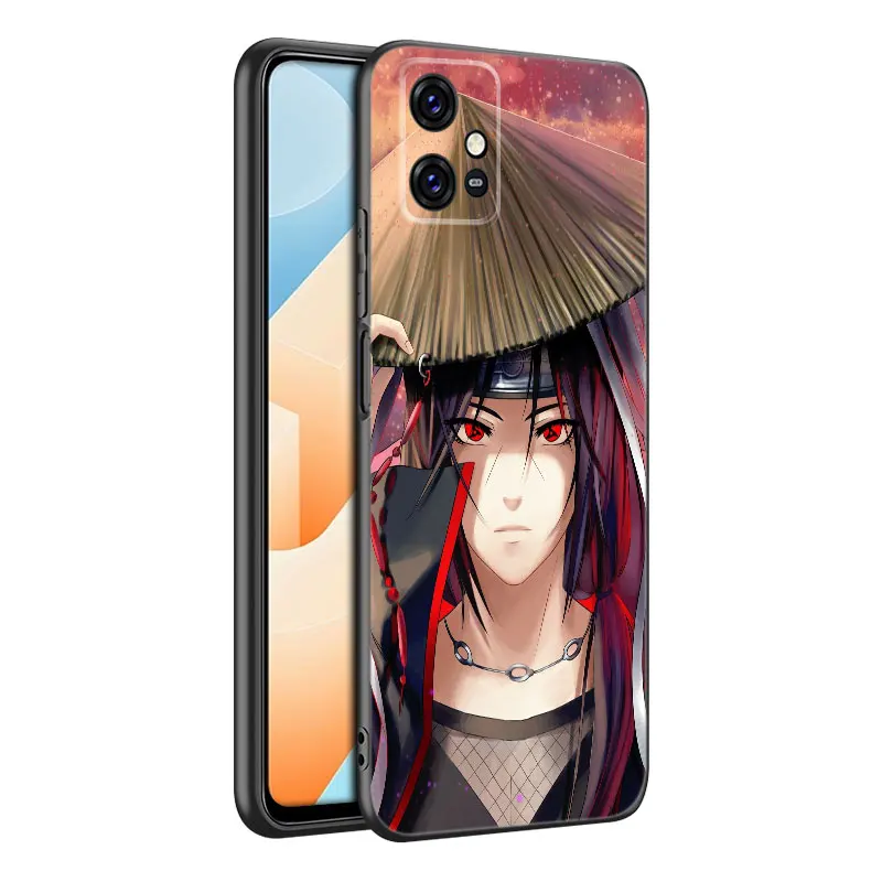 Cool N-Narutos Anime Black Silicone Phone Case For VIVO V27 V29 V30 Pro Y02 Y15 Y17 Y33 Y76 S Y27 Y55 Y78 5G Y16 Y21 Y22 Y35 Y36