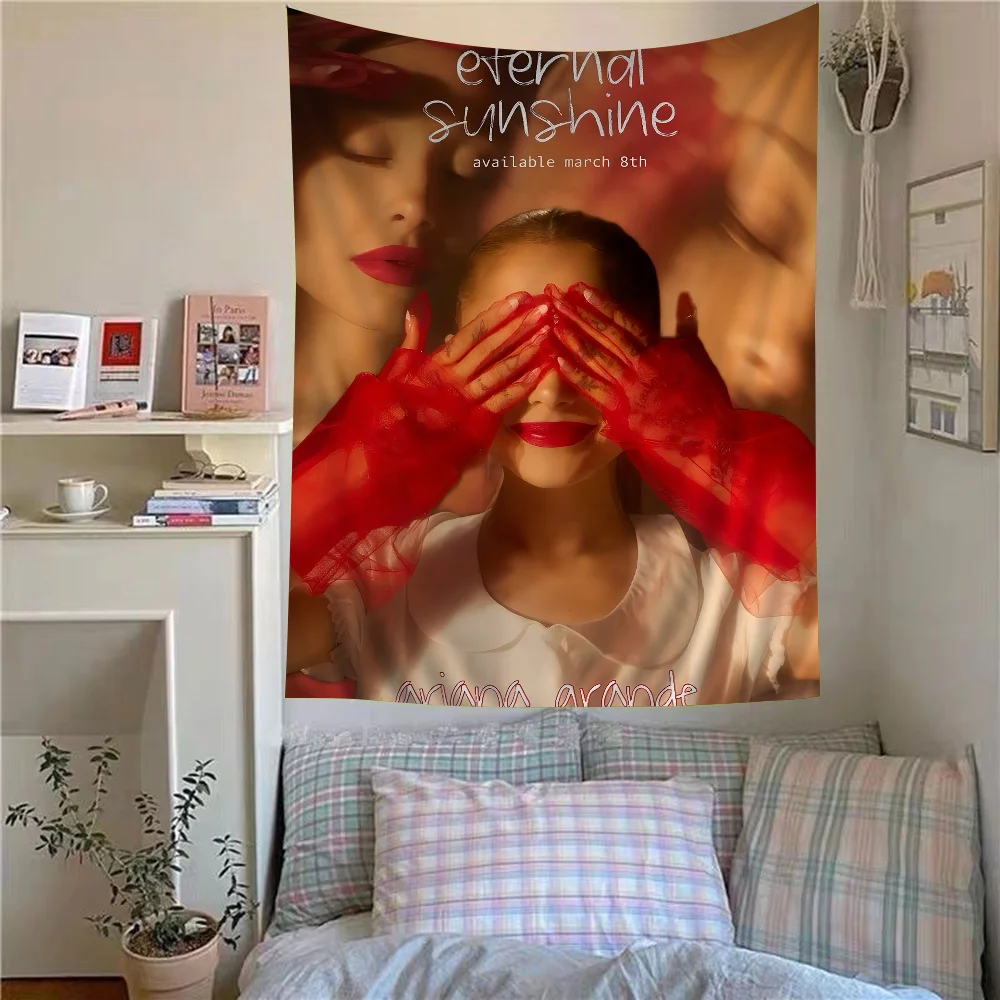 Большой Настенный Гобелен A-ariana Singer Print Grand Eternal Sunshine Hippie Bohemian Mandalay Design Полиэстер