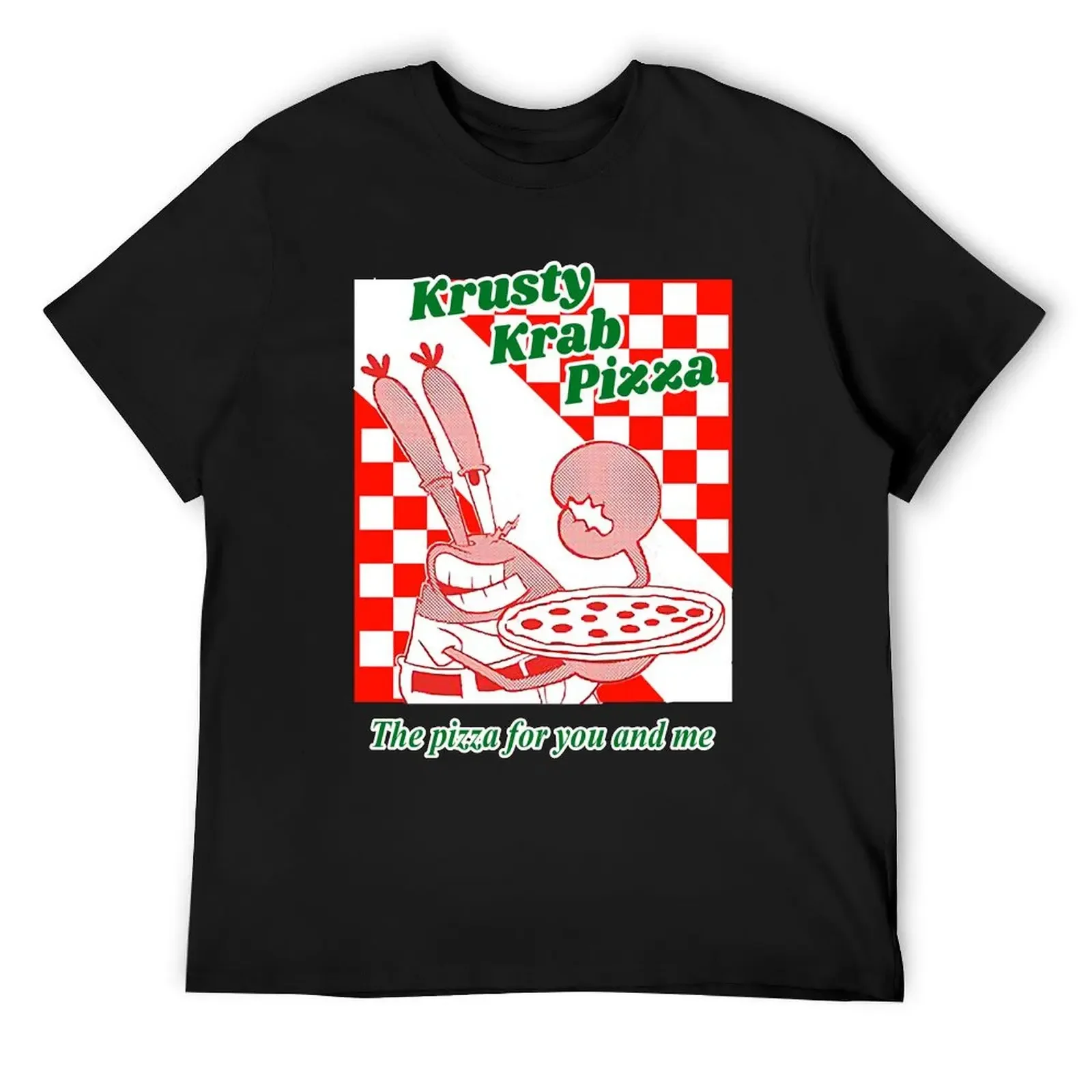 Женская и мужская футболка Krusty Krab Pizza Awesome For Movie Fan быстросохнущая с короткими