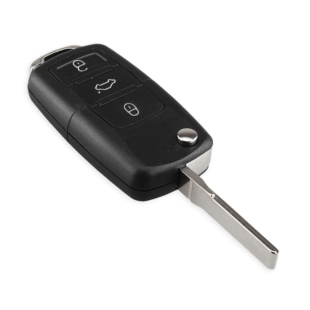 

Раскладной чехол KEYYOU для автомобильного ключа-пульта для VW polo passat b5 B6 Tiguan Golf 4 5 Seat Skoda HU66 Blade