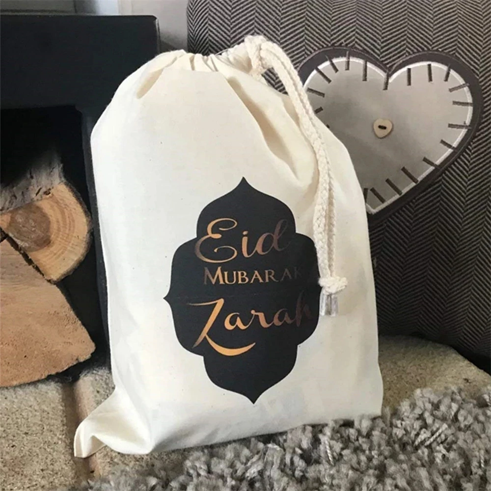 

Personalised any name Eid mubarak Gift Bags - Custom names Ramadan Kareem Various Sizes Available favor gifts