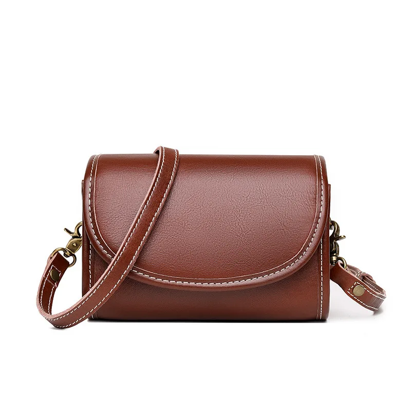 Women’s Genuine Leather Shoulder Bag 2023 Trend Brand Small Square Bags Luxury Designer Handbag Fashion Messenger BagsTofu Bags