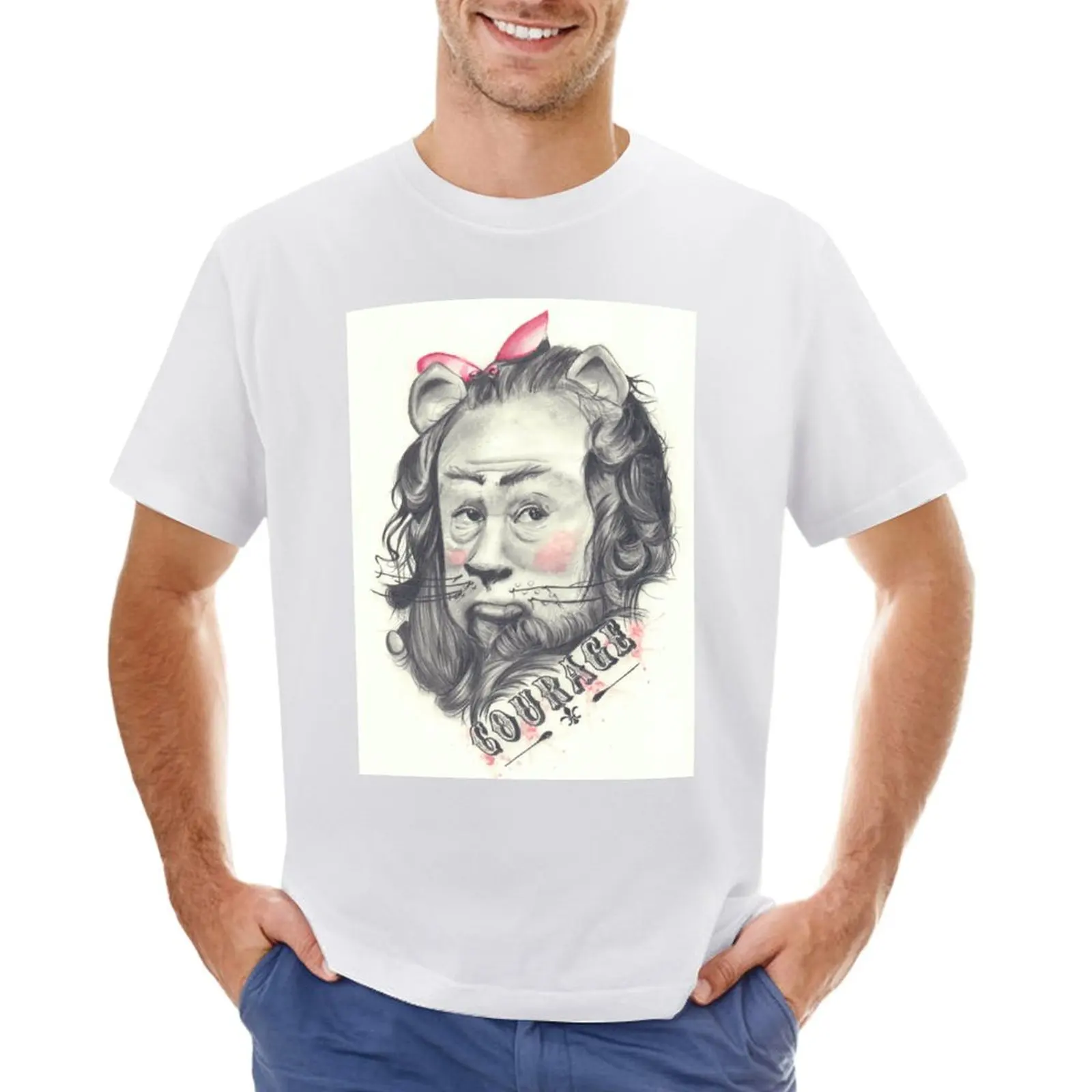 Футболки с принтом льва большие размеры