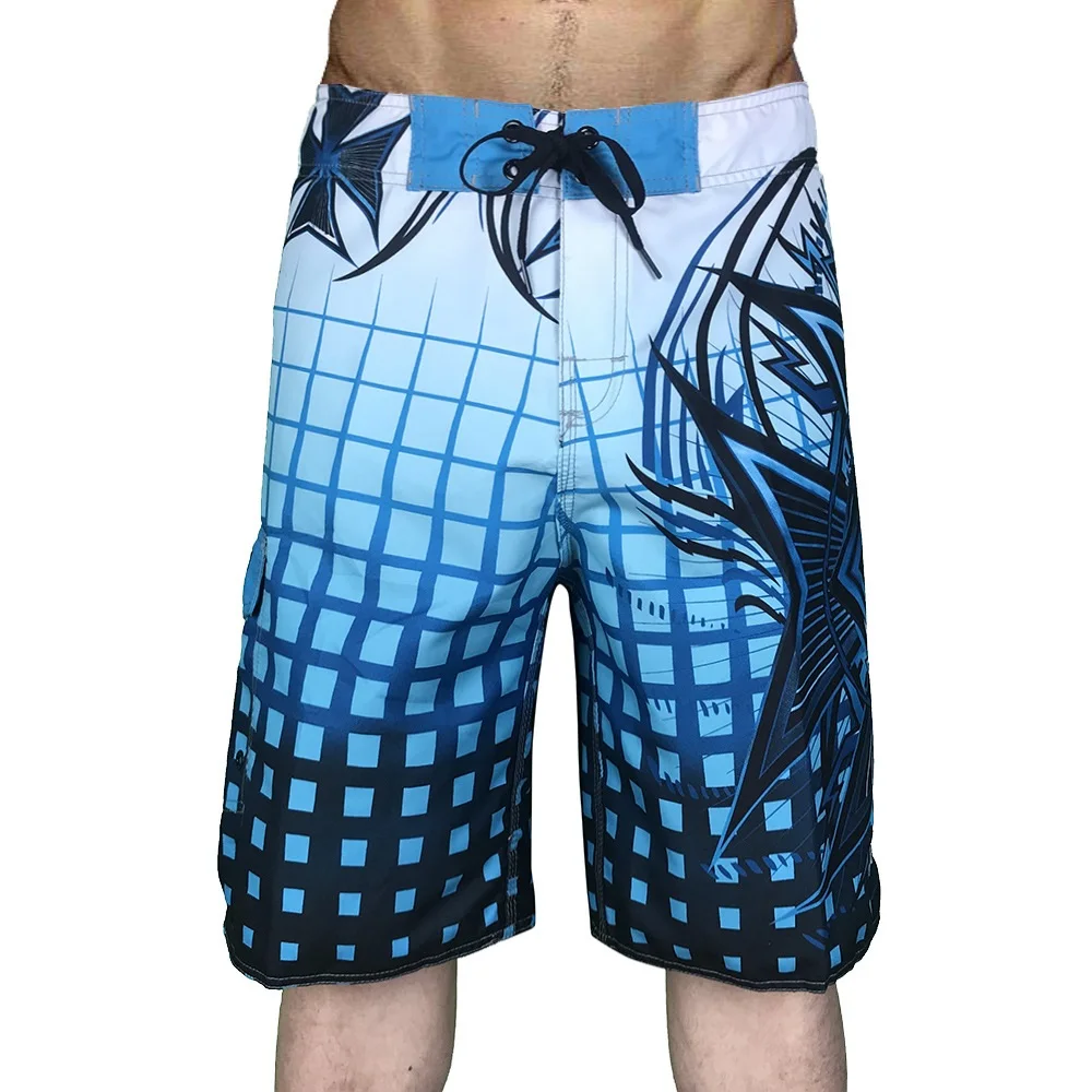 

Plus Size Boardshorts Men Board Shorts Mens New Bermuda Masculina Man Summer Pants Beach Wear Quick Dry Print Swiming Swimsuit
