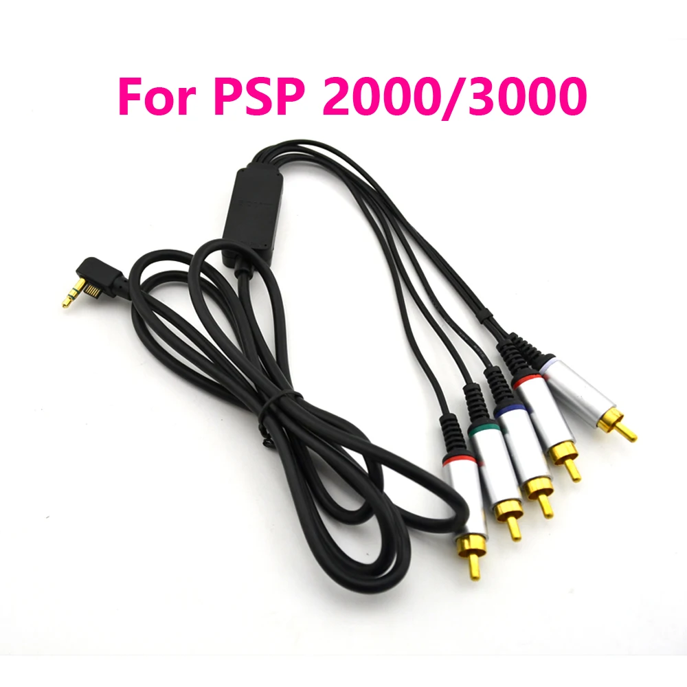 

100pcs High Quality Component Cable For PSP 2/3 For PSP 2000/3000 HDTV AV TV Video Component Extension Line Cord Cable