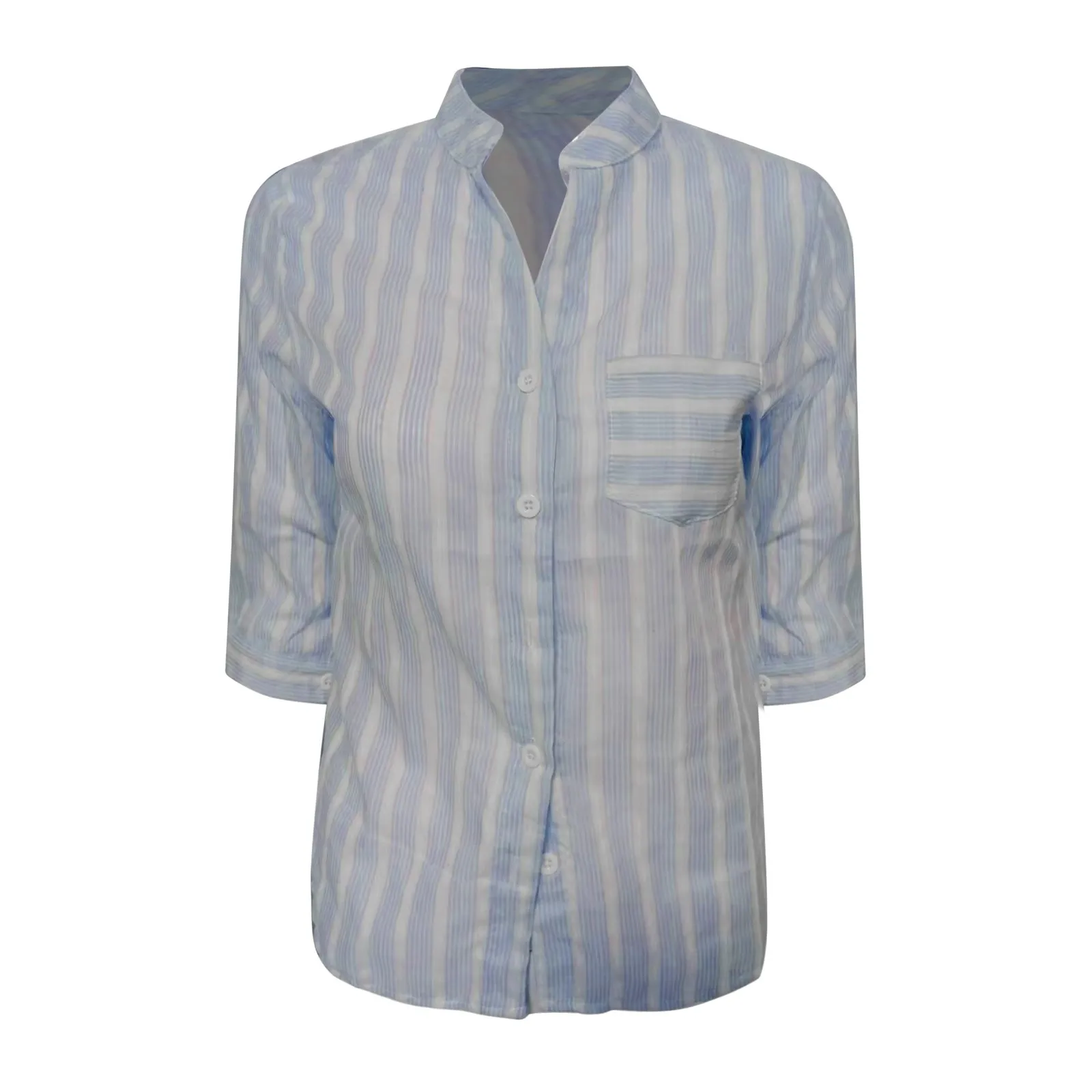

Women Casual O Neck Printed Loose Button Tunic Shirt Blouse Tops Button down Womens Blouse