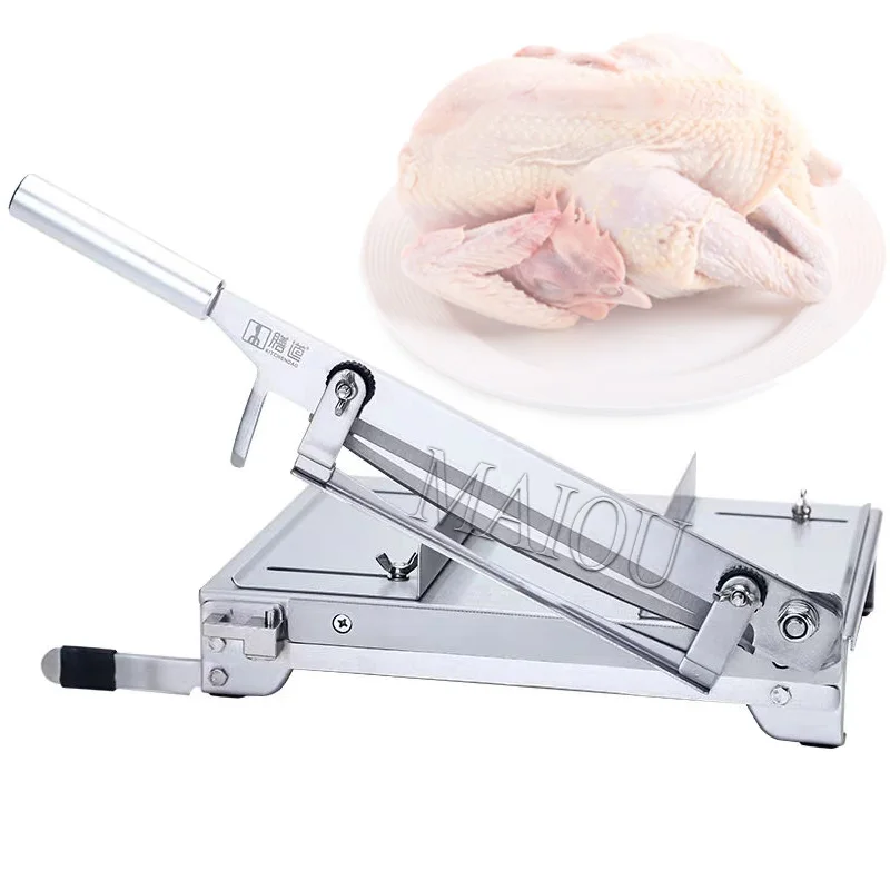 

Manual Frozen Meat Slicer Stainless Steel Beef Bacon Meat Cutting Machine