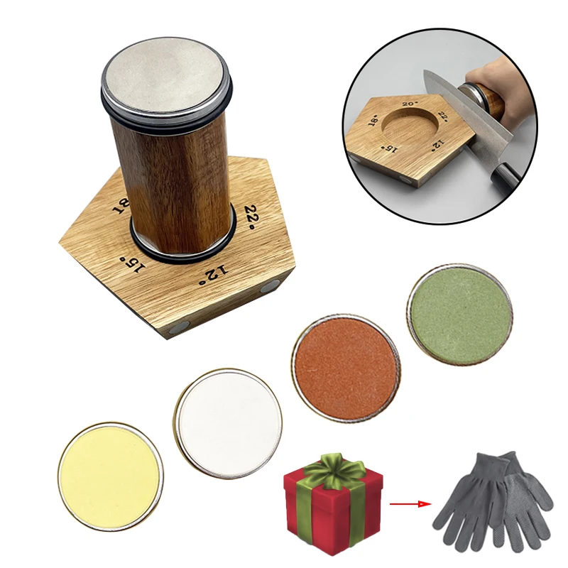 

Hot Knife Sharpener Rolling with Magnetic Angle 12 15 18 20 22 Degrees Sharpening Stone Diamond DIY Tool Grindstone Woodworking