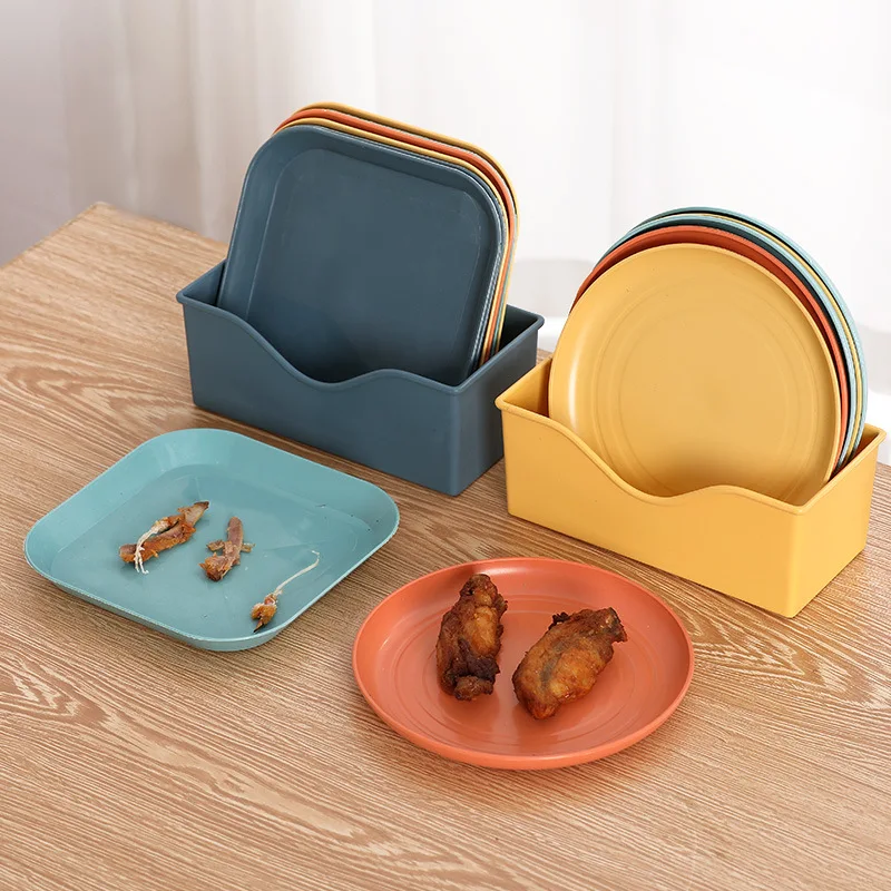

Spit Bone Dish Spit Bone Dish Household 6 Inch Small Dish Pickle Dish Plastic Snack Cake Dish Table Garbage Plate Simple Durable