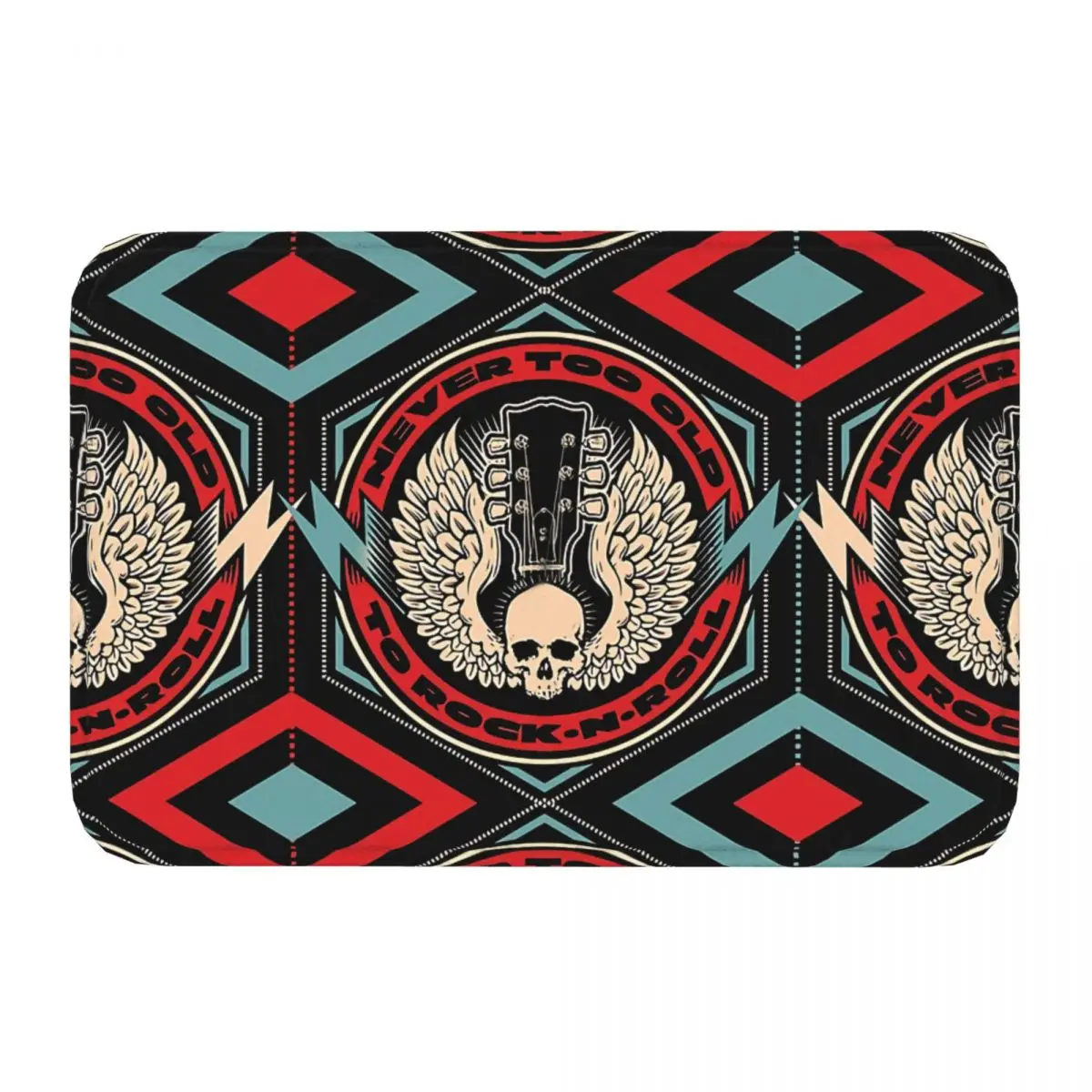 Нескользящий дверной коврик с музыкальным рисунком мат для молитвы в гостиной и