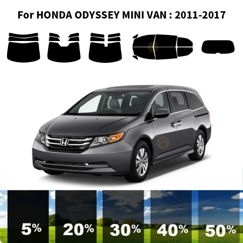 

Нанокерамическая Автомобильная УФ-пленка Precut для окон, автомобильная оконная пленка для HONDA ODYSSEY MINI VAN 2011-2017