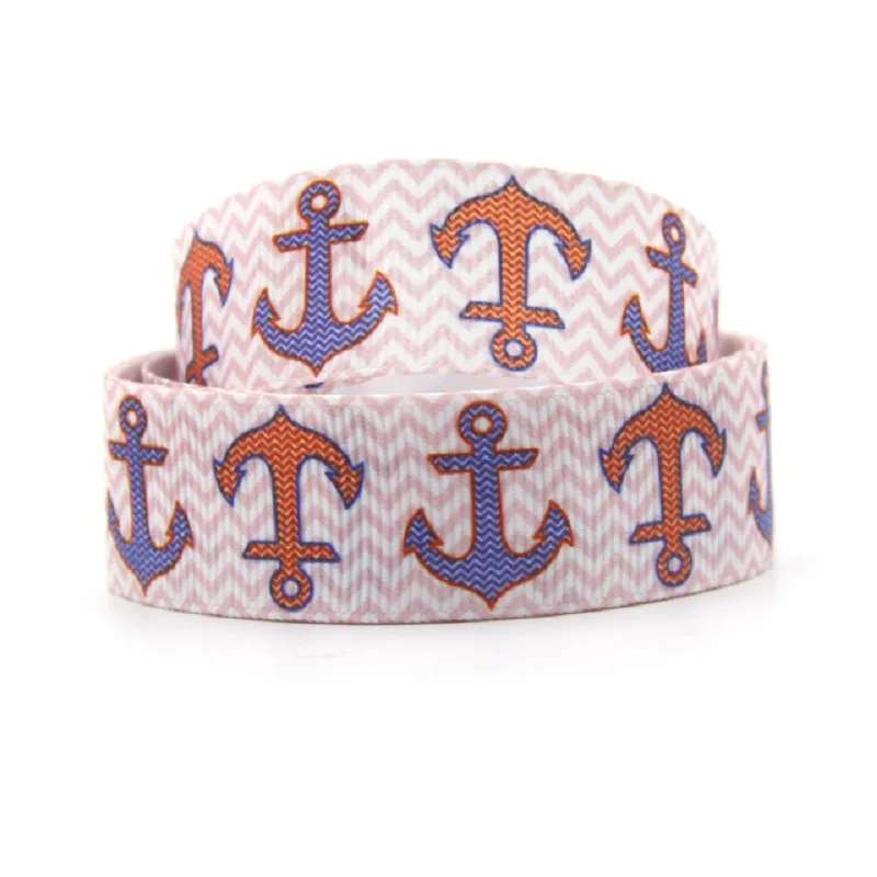 

50 ярдов, 7/8 дюйма, 22 мм, корсажная лента с якорем, складывающаяся эластичная тесьма для самостоятельного изготовления бантов для волос, галст...