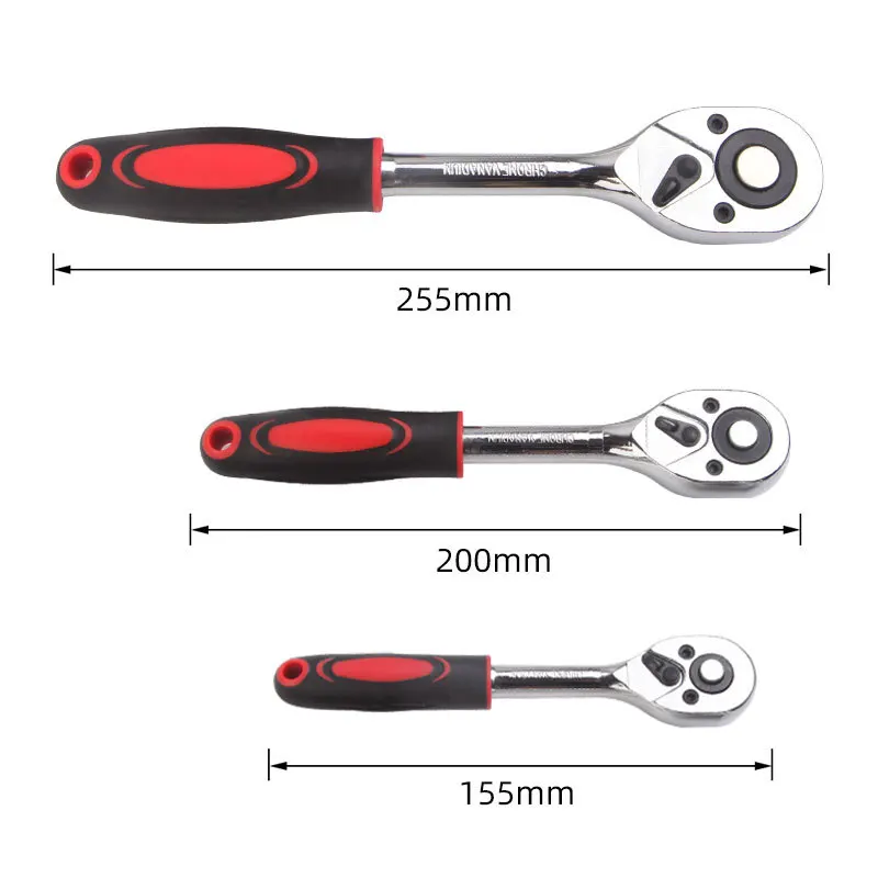 

1/4" 3/8" 1/2"inch Ratchet Wrench 24 Teeth Extending Telescopic Ratchet Socket Wrench Tool Plate Ratchet Handle Wrench Tools