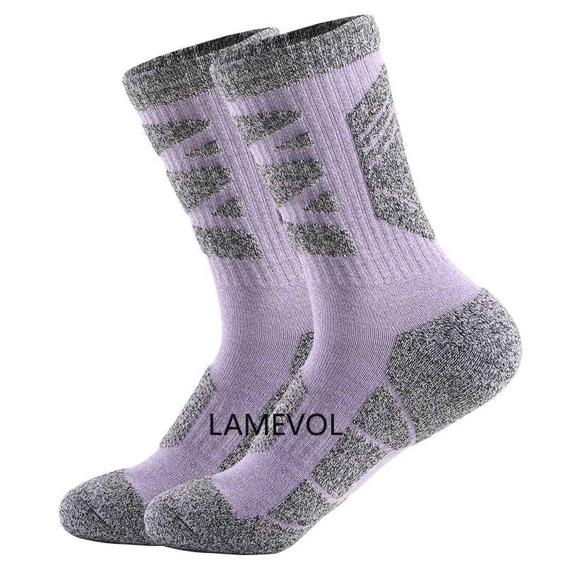 Thickened Towel Bottom Outdoor Hiking Socks 5 PAIRS Sweat Absorption Crew Sports Socks Women Sport Cycling Girl Female
